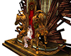 Gold-Horse-throne