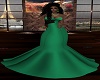 Green Fall Evening Gown