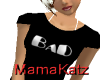 MK Blk T with White BAD
