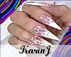 K| Glitter nails w/Rings