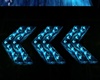 Blue Animate Floor Arrow