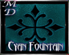 Cyan Cross Fountain