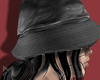 [M] Leather Bucket Hat