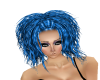 light blue fuzzed hair