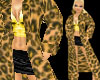 Leopard Print Fur Coat