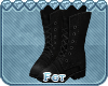 ✿| black combat boots!