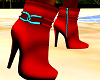 Teal N Red Flash Boots