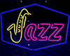 neon jazz sign
