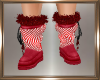 Kids Candy Cane Boots