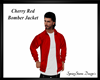 Cherry Red Bomber Jacket