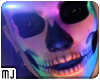 Neon Skull Head