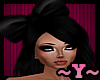 ~Y~Black Jehane Hair Bow