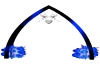 blue wedding arch