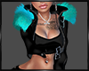 blue furr  Jacket