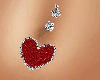 red Heart Belly Ring