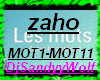 ZAHO-Les Mots