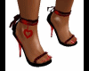 Sexy Red Hearts Shoes