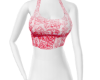 red/white lace halter