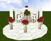 red  rose  wedding room