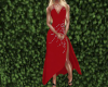 gun red diamond dress