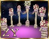 ZY: Pink Wedding Pillars