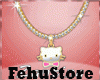 ♥ Gold Hello Kitty