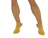 Yellow strap sandals