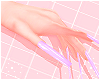 Long nails lilac