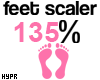 e 135% | Feet Scaler