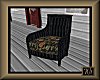 Blk wicker chair 2