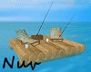 Rustic Sail Fishing Raft