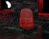 Red Fur Cuddle Chair