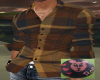 Brown Plaid Fitted Shirt