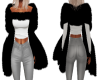 Fluffy Black Shawl