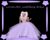 Lavender wedding dress