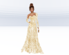 Ivory & Gold Gown/ Dress