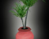 Palm red vase