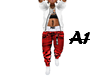 Flash Red Dropped Jeans