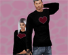 *M* Knit Heart Sweater