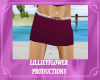 (LF) Burgandy Mini Skirt