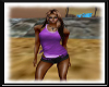 Beach Tee- Purple