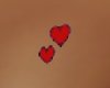 tiny red heart tattoo