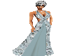 Aqua Silver Gown