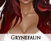 A black red long hair