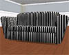 BW Striped Cuddle Couch