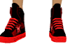 Red skull shoes