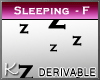 K$ Sleeping Head Sign-F