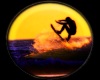 Sunset Surfer Sticker