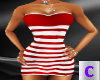 Fun Red Stripes Dress