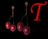 *T* Twin cherry earrings
